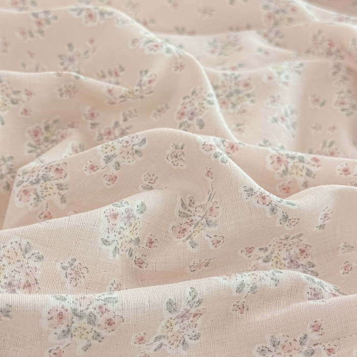 91家纺网 家纺一手货源 找家纺 芙绣家纺 2025新款A类全棉双层纱小清新印花单被套学生单被套单枕套 花间絮语