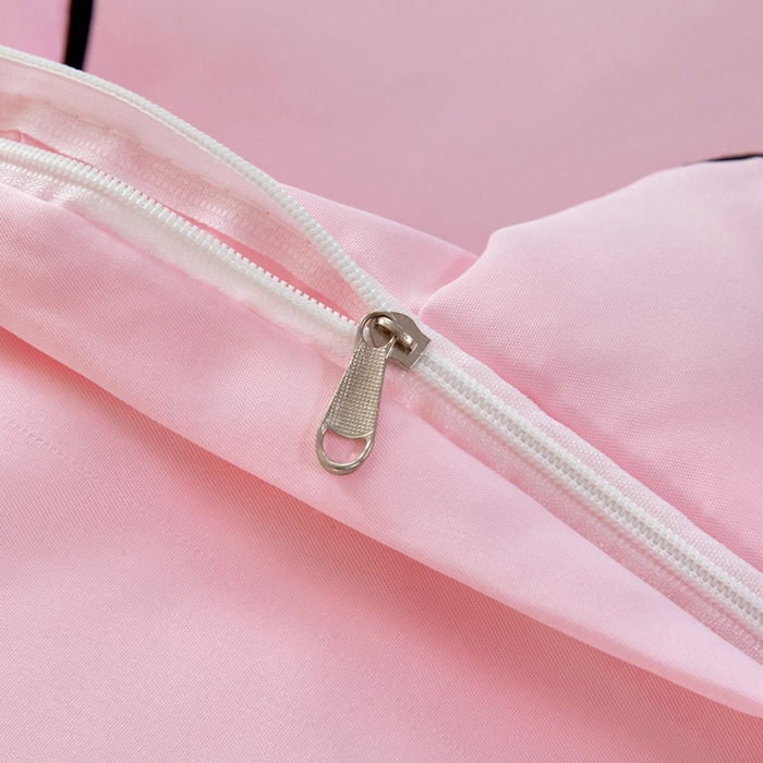 91家纺网 家纺一手货源 找家纺 找底底家纺 2025新款A类冰丝四件套系列 粉色