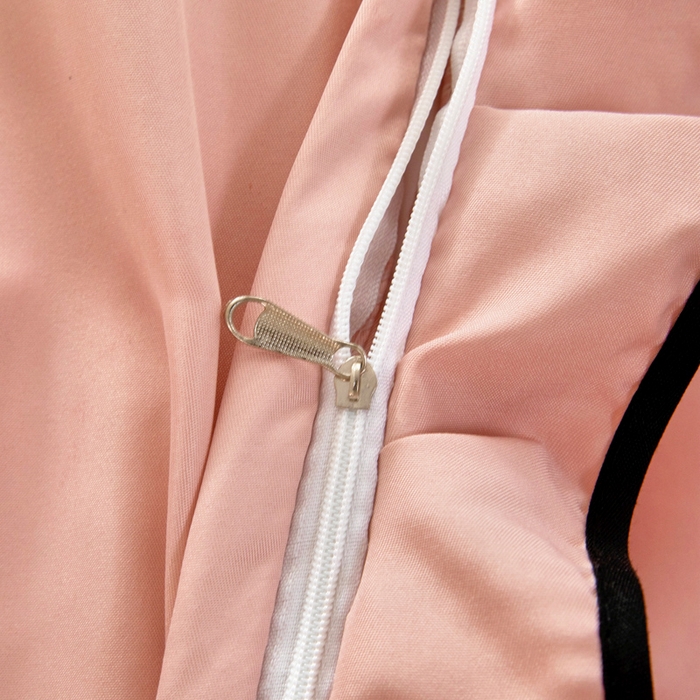 91家纺网 家纺一手货源 找家纺 找底底家纺 2025新款A类冰丝四件套系列 香槟粉