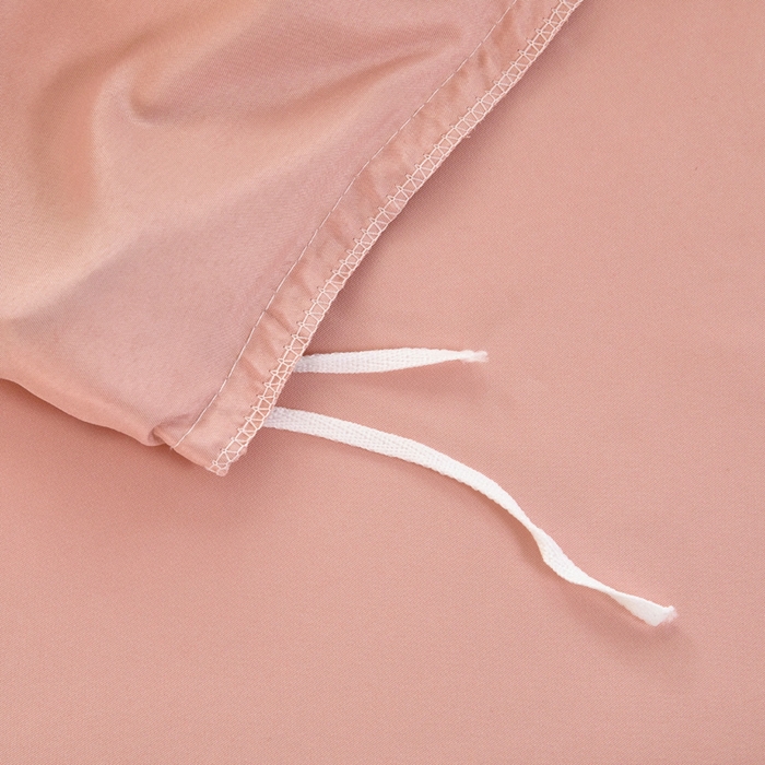 91家纺网 家纺一手货源 找家纺 找底底家纺 2025新款A类冰丝四件套系列 香槟粉