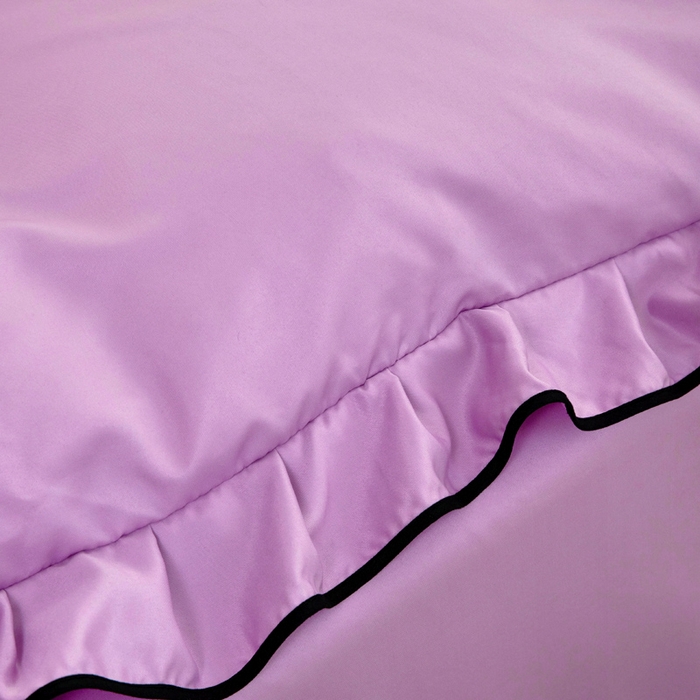 91家纺网 家纺一手货源 找家纺 找底底家纺 2025新款A类冰丝四件套系列 紫色