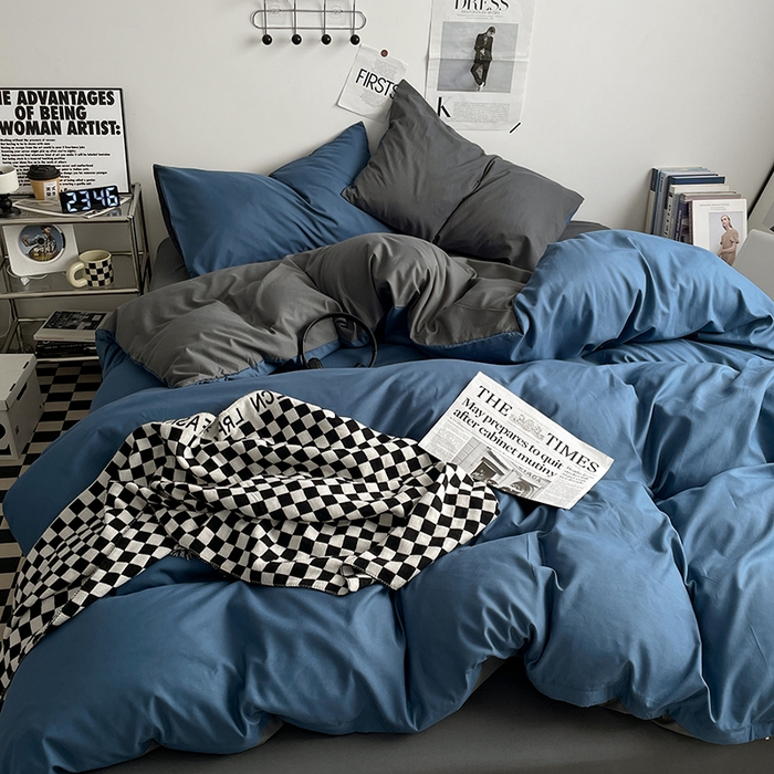 （总）优尚佳生活馆 2025新款无印风亲肤磨毛四件套-纯色