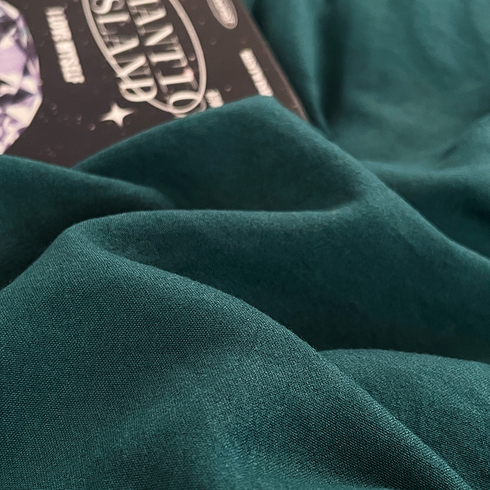 91家纺网 家纺一手货源 找家纺 优尚佳生活馆 2025新款ins风超柔褶皱亲肤磨毛水洗棉四件套纯色系列（风格二） 宝石绿