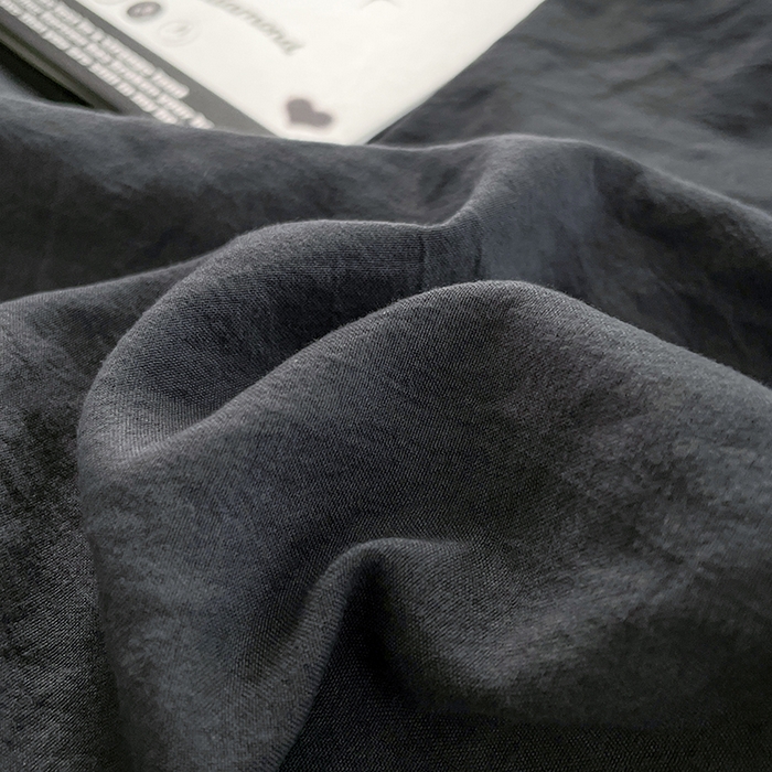 91家纺网 家纺一手货源 找家纺 优尚佳生活馆 2025新款ins风超柔褶皱亲肤磨毛水洗棉四件套纯色系列（风格二） 布鲁灰