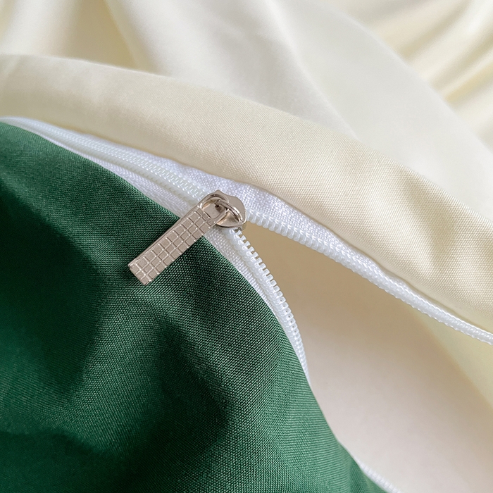 91家纺网 家纺一手货源 找家纺 优尚佳生活馆 2025新款无印风亲肤磨毛四件套-纯色 豆绿牛乳