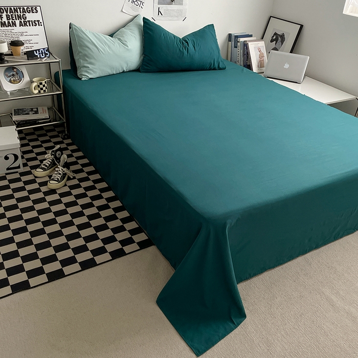 91家纺网 家纺一手货源 找家纺 优尚佳生活馆 2025新款无印风亲肤磨毛四件套-纯色 海盐奶冻