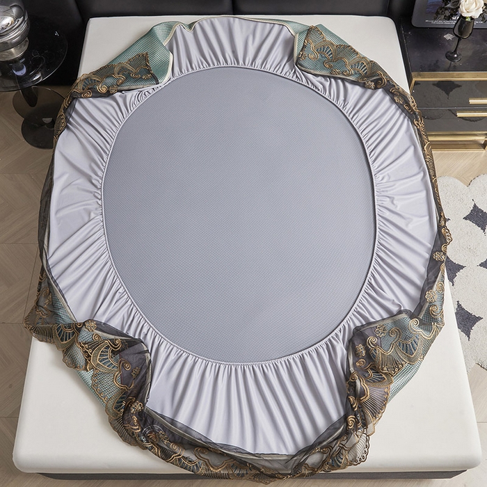 91家纺网 家纺一手货源 找家纺 （总）情恒家纺 2025新款冰藤席床笠款三件套