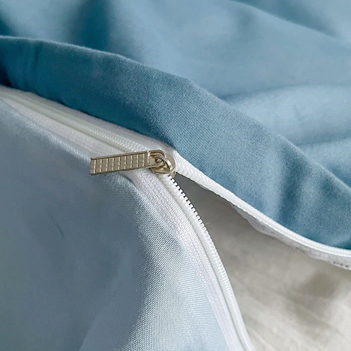 91家纺网 家纺一手货源 找家纺 优尚佳生活馆 2025新款无印风亲肤磨毛四件套-纯色 天空蔚蓝