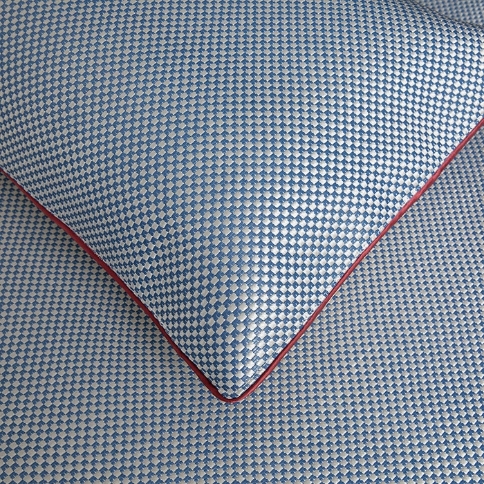 91家纺网 家纺一手货源 找家纺 情恒家纺 2025新款冰藤席床笠款三件套 皇朝 雾蓝