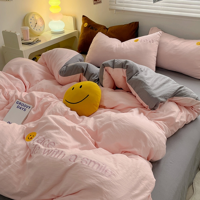 91家纺网 家纺一手货源 找家纺 （总）优尚佳生活馆 2025新款水洗棉磨毛刺绣四件套