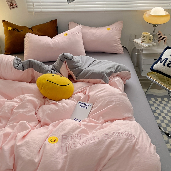 91家纺网 家纺一手货源 找家纺 （总）优尚佳生活馆 2025新款水洗棉磨毛刺绣四件套