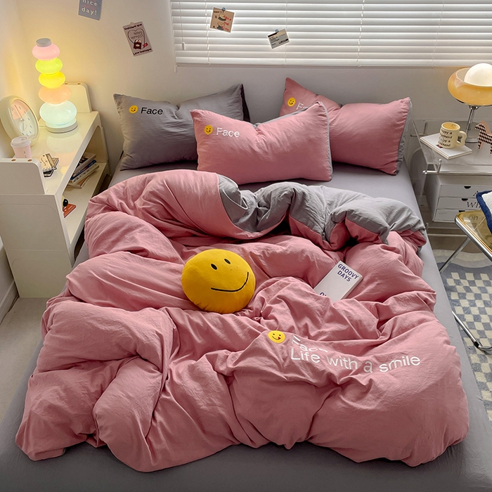 91家纺网 家纺一手货源 找家纺 （总）优尚佳生活馆 2025新款水洗棉磨毛刺绣四件套