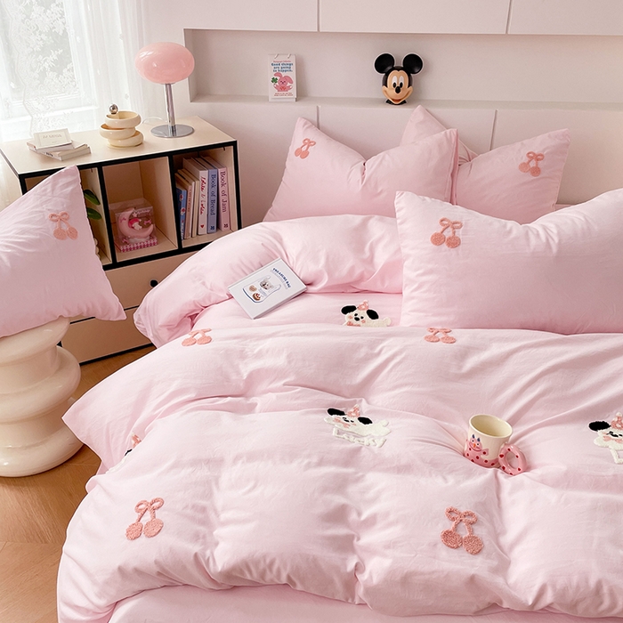 91家纺网 家纺一手货源 找家纺 （总）优尚佳生活馆 2025新款水洗棉毛巾绣四件套（提供买家秀）