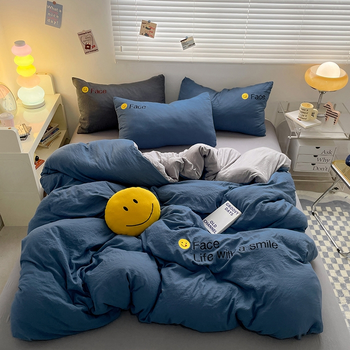 91家纺网 家纺一手货源 找家纺 （总）优尚佳生活馆 2025新款水洗棉磨毛刺绣四件套