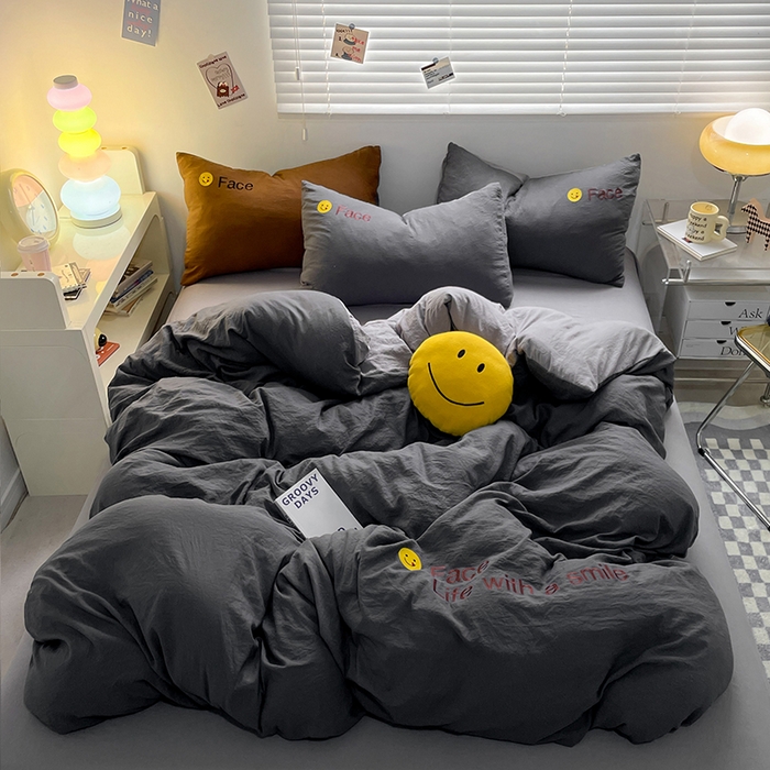 91家纺网 家纺一手货源 找家纺 （总）优尚佳生活馆 2025新款水洗棉磨毛刺绣四件套