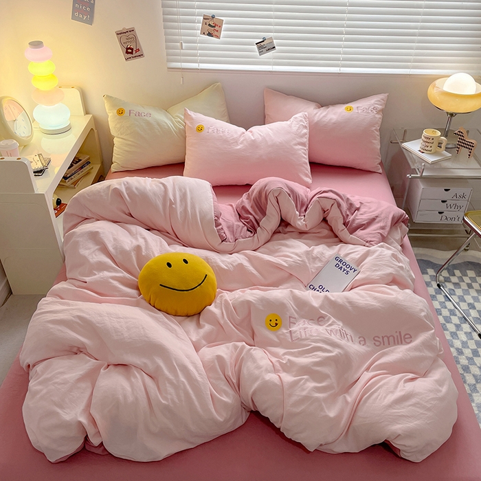 91家纺网 家纺一手货源 找家纺 （总）优尚佳生活馆 2025新款水洗棉磨毛刺绣四件套