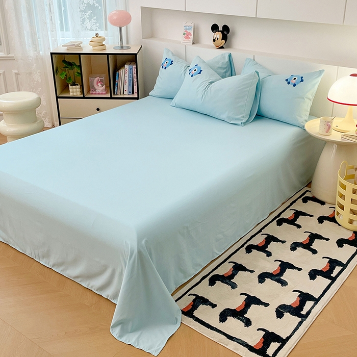 91家纺网 家纺一手货源 找家纺 优尚佳生活馆 2025新款水洗棉毛巾绣四件套（提供买家秀） 大怪兽