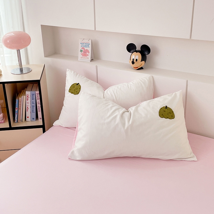 91家纺网 家纺一手货源 找家纺 优尚佳生活馆 2025新款水洗棉毛巾绣四件套（提供买家秀） 粉色乐园