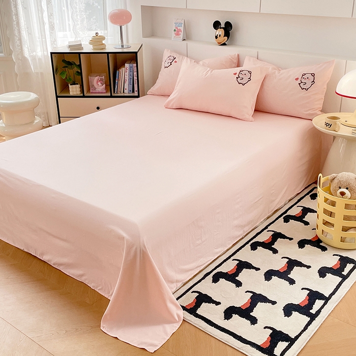 91家纺网 家纺一手货源 找家纺 优尚佳生活馆 2025新款水洗棉毛巾绣四件套（提供买家秀） 金猪满罐