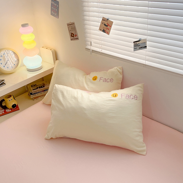 91家纺网 家纺一手货源 找家纺 优尚佳生活馆 2025新款水洗棉磨毛刺绣四件套 粉嫩公主