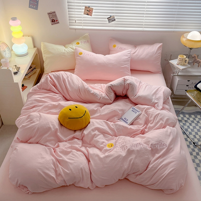 优尚佳生活馆 2025新款水洗棉磨毛刺绣四件套 红颜知己