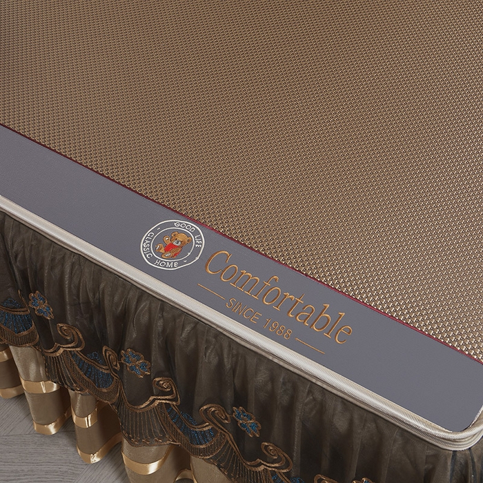 91家纺网 家纺一手货源 找家纺 （总）情恒家纺 2025新款冰藤可拆卸床裙席三件套