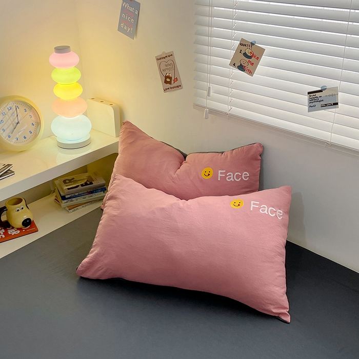 91家纺网 家纺一手货源 找家纺 优尚佳生活馆 2025新款水洗棉磨毛刺绣四件套 深灰相思豆