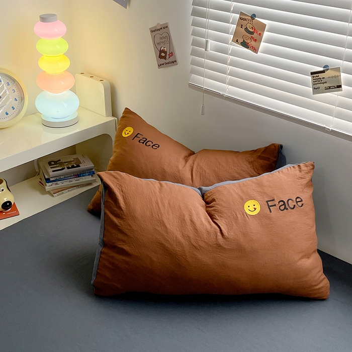 91家纺网 家纺一手货源 找家纺 优尚佳生活馆 2025新款水洗棉磨毛刺绣四件套 糖卡灰