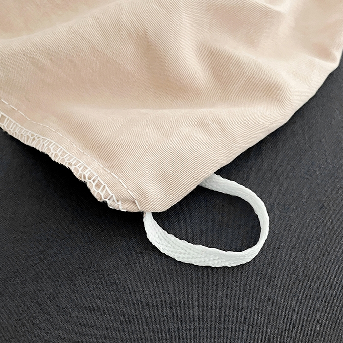 91家纺网 家纺一手货源 找家纺 优尚佳生活馆 2025新款ins风超柔褶皱亲肤磨毛水洗棉四件套双拼系列（风格二） 卡其深灰