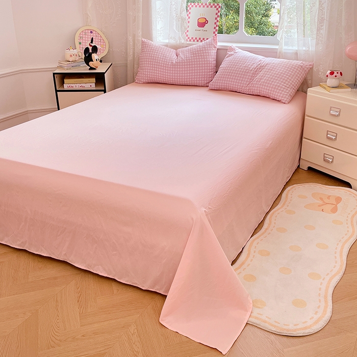 91家纺网 家纺一手货源 找家纺 （总）优尚佳生活馆 2025新款INS风亲肤水洗棉四件套系列-印花