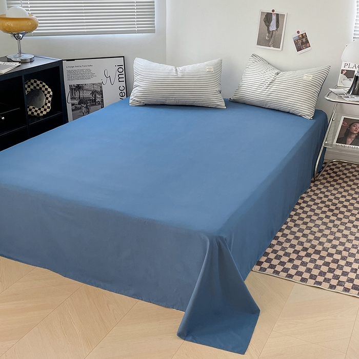 91家纺网 家纺一手货源 找家纺 （总）优尚佳生活馆 2025新款无印风亲肤磨毛四件套-格子