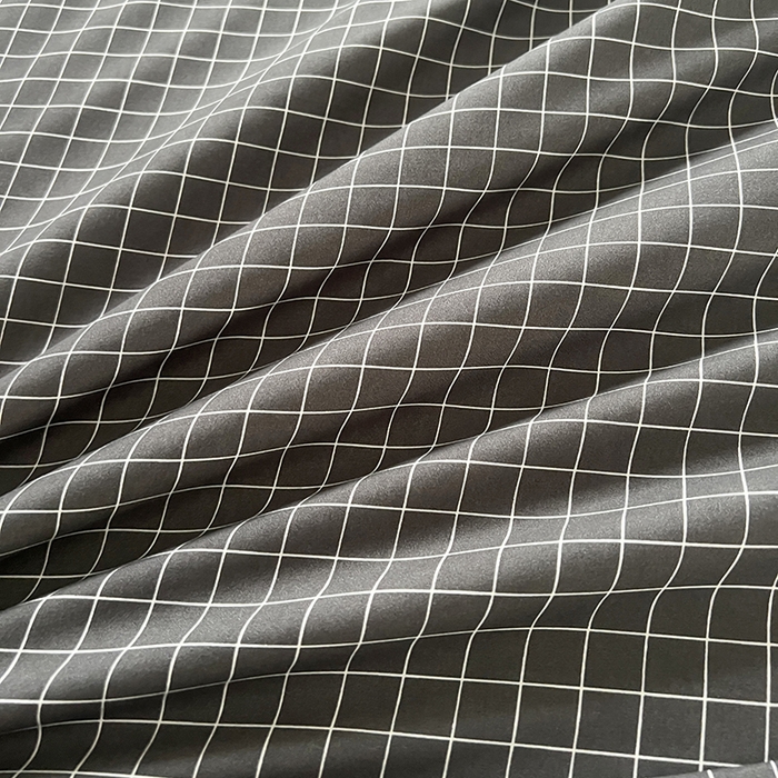 91家纺网 家纺一手货源 找家纺 优尚佳生活馆 2025新款无印风亲肤磨毛四件套-格子 黑小格