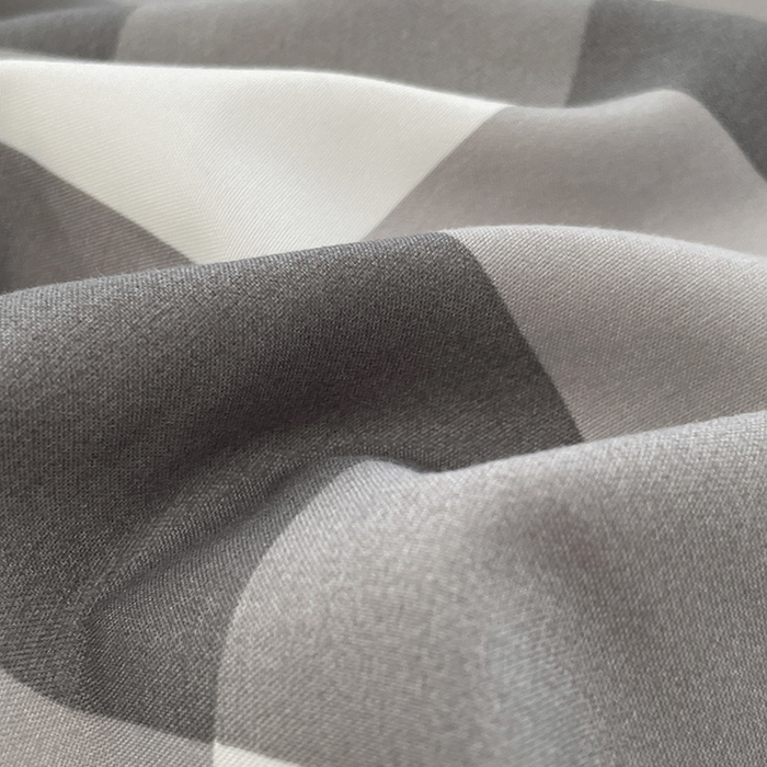 91家纺网 家纺一手货源 找家纺 优尚佳生活馆 2025新款无印风亲肤磨毛四件套-格子 灰白大格