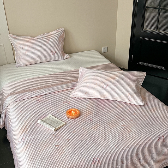 91家纺网 家纺一手货源 找家纺 （总）2025新款幻蝶系列奥地利进口兰精天丝床盖三件套双面可用可搭同款夏被（提供买家秀）