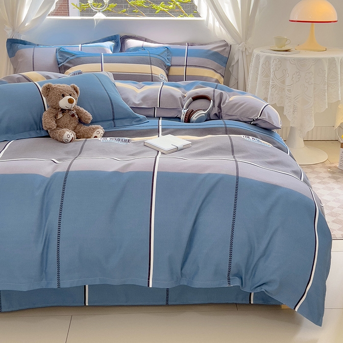 91家纺网 家纺一手货源 找家纺 优逸 2025新款植物羊绒单被套 蓝图