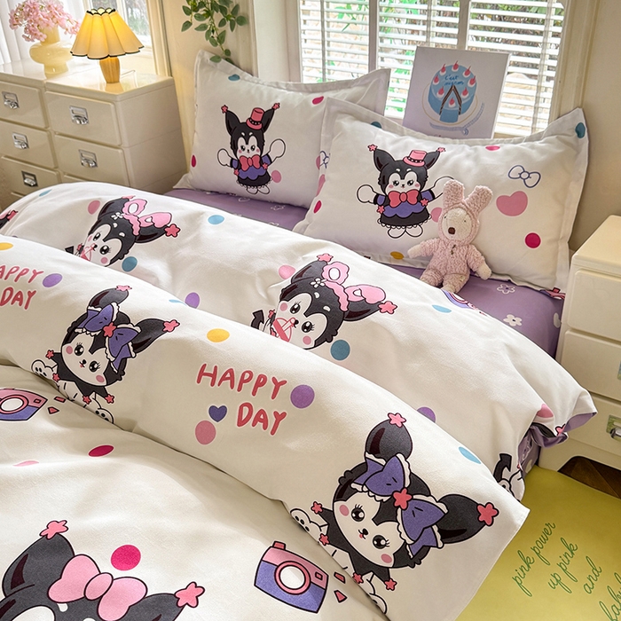 91家纺网 家纺一手货源 找家纺 优逸 2025新款植物羊绒单被套 可可库米