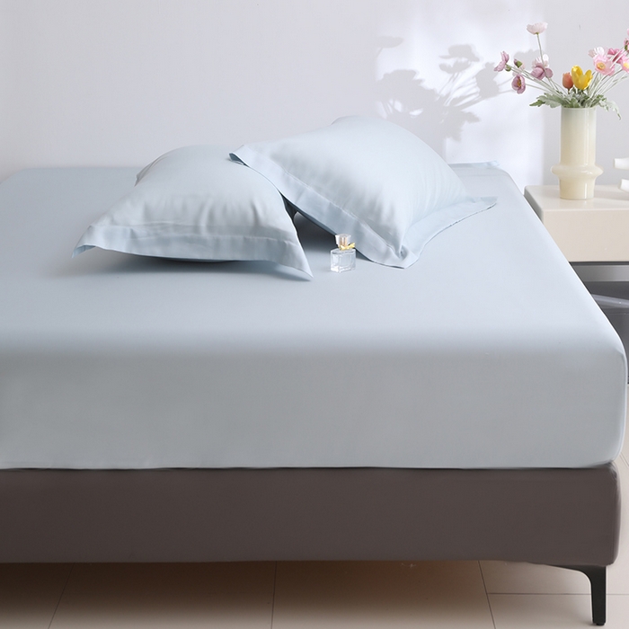 91家纺网 家纺一手货源 找家纺 寝柔家纺 2025夏季新款50S纯色天丝枕套丝滑有凉感(有质检报告） 海岛兰