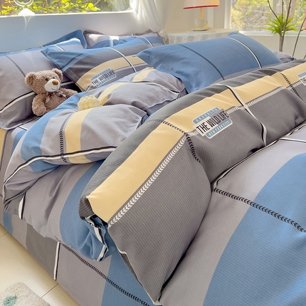 优逸 2025新款植物羊绒单被套 蓝图