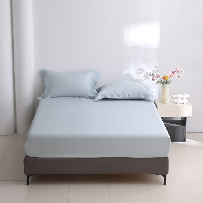 91家纺网 家纺一手货源 找家纺 寝柔家纺 2025夏季新款50S纯色天丝枕套丝滑有凉感(有质检报告） 海岛兰