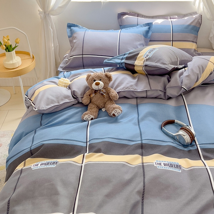 91家纺网 家纺一手货源 找家纺 优逸 2025新款植物羊绒单被套 蓝图