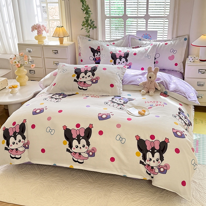 91家纺网 家纺一手货源 找家纺 优逸 2025新款植物羊绒单被套 可可库米