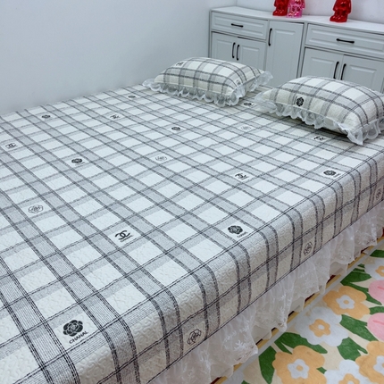 91家纺网 家纺一手货源 找家纺 （总）暖居 2025新款纯棉大蕾丝榻榻米农村大炕盖支持定制