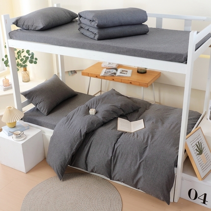 91家纺网 家纺一手货源 找家纺 （总）焱博家纺 2025新款全棉色织水洗棉学生三件套