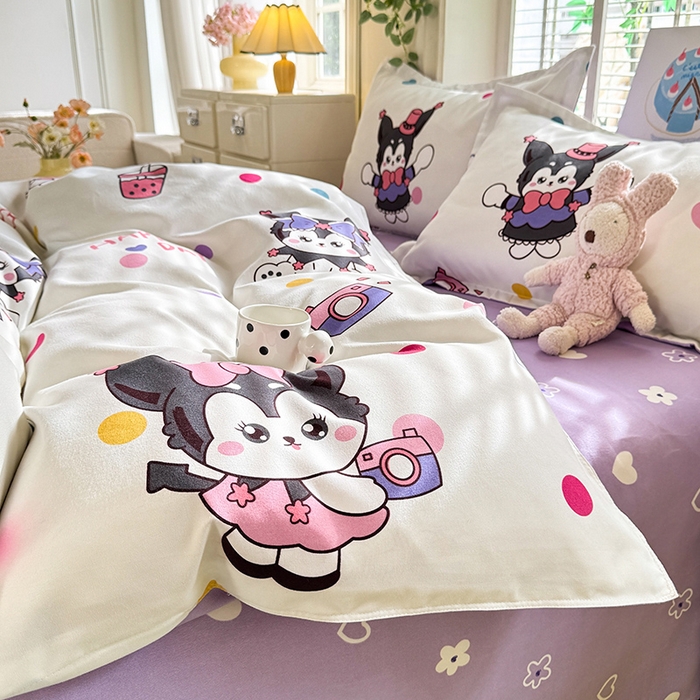 91家纺网 家纺一手货源 找家纺 优逸 2025新款植物羊绒单被套 可可库米