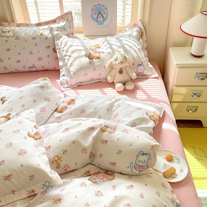 91家纺网 家纺一手货源 找家纺 优逸 2025新款植物羊绒单被套 小狗宝莉