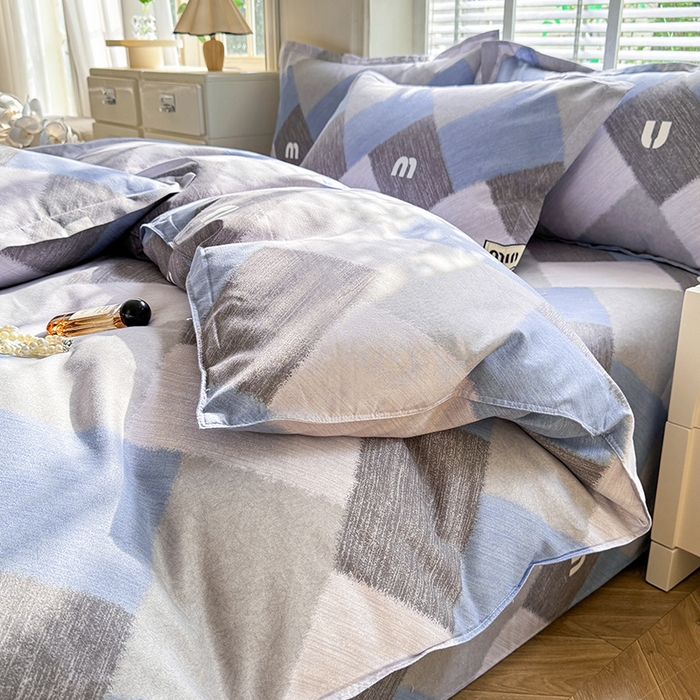 91家纺网 家纺一手货源 找家纺 优逸 2025新款植物羊绒单被套 绅士灰