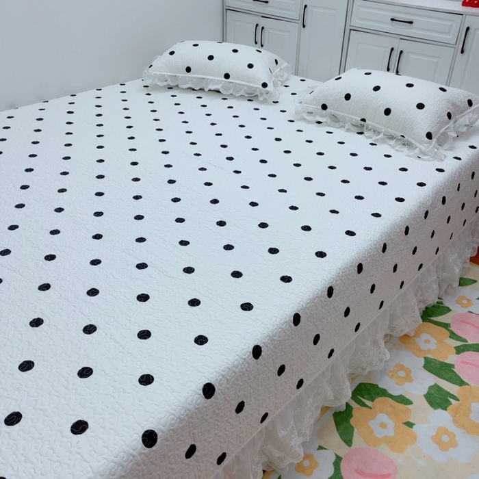 91家纺网 家纺一手货源 找家纺 （总）暖居 2025新款纯棉大蕾丝榻榻米农村大炕盖支持定制