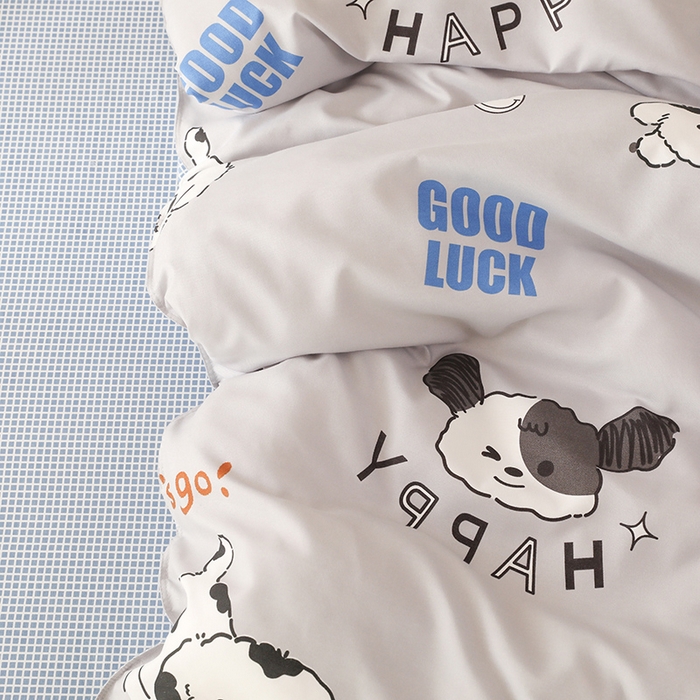 91家纺网 家纺一手货源 找家纺 优逸 2025新款植物羊绒单被套 汪汪队