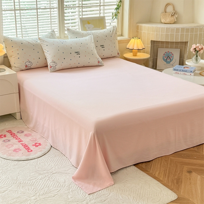 91家纺网 家纺一手货源 找家纺 （总）多品家纺 2025新款ins风水洗棉学生宿舍三件套