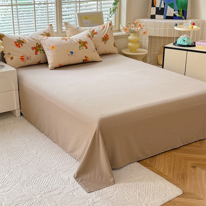 91家纺网 家纺一手货源 找家纺 多品家纺 2025新款ins风水洗棉学生宿舍三件套 欢乐世界